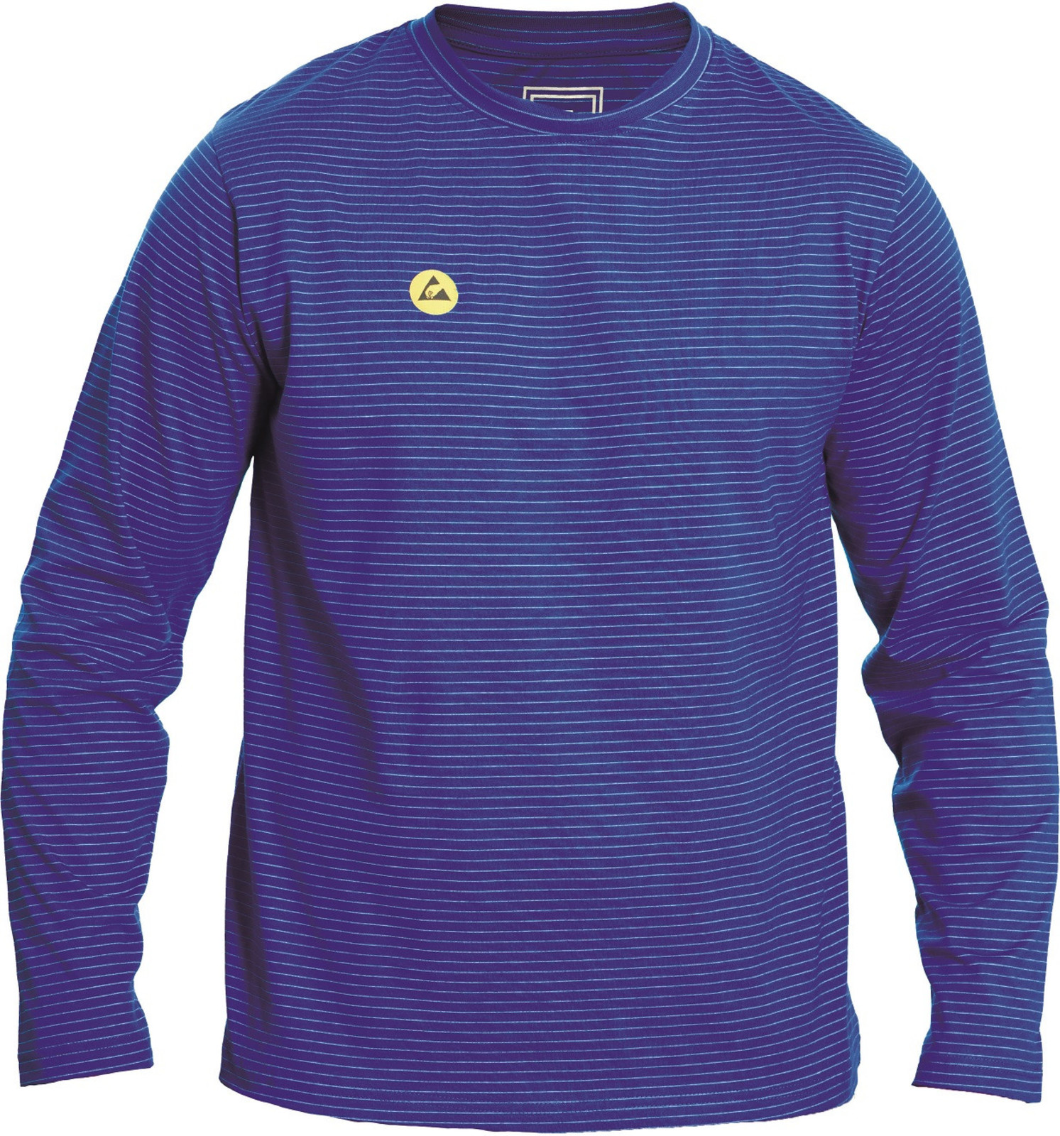 Antistatické ESD tričko Cerva Noyo s dlhými rukávmi - veľkosť: XL, farba: kráľovská modrá