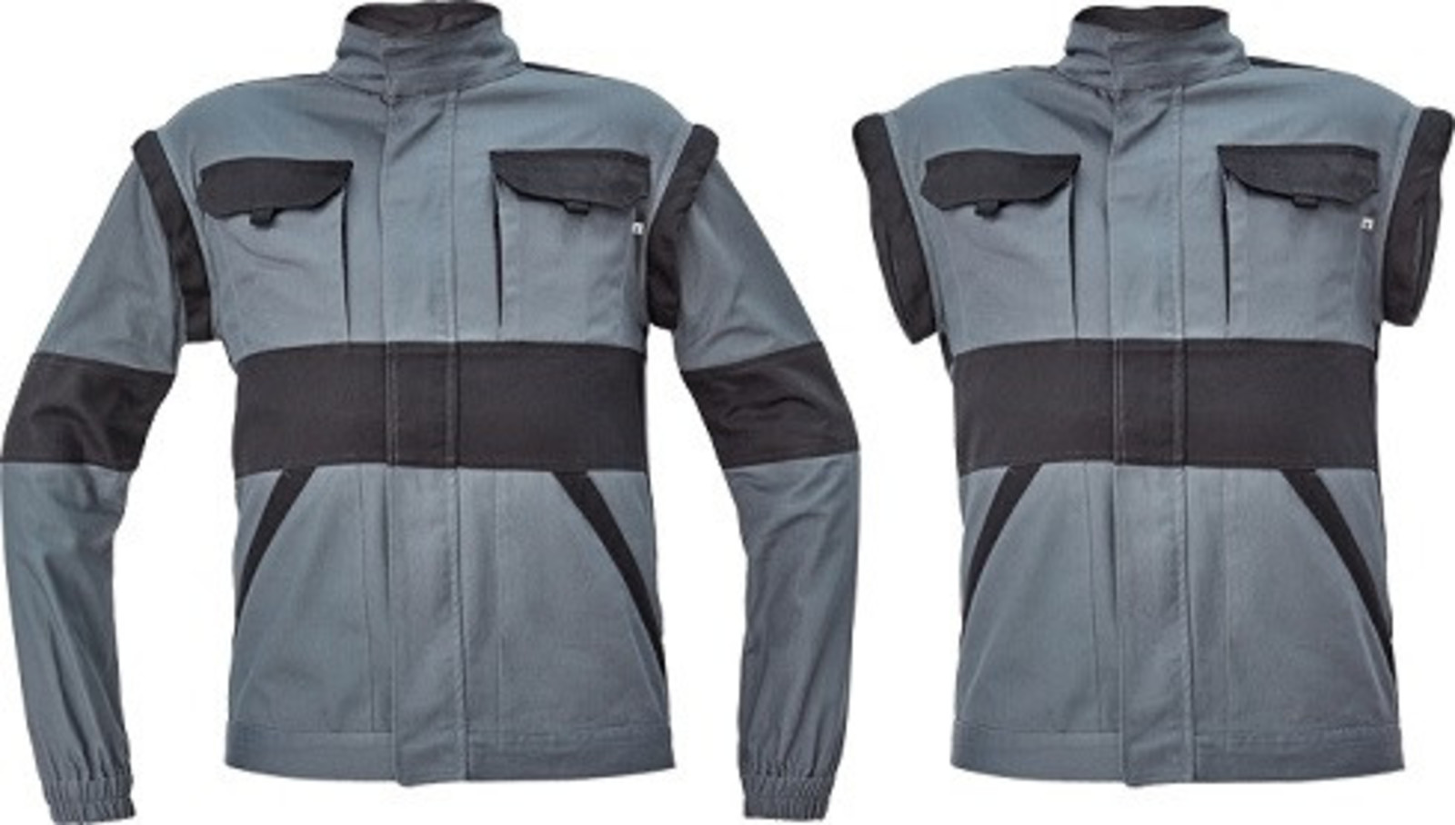 Bavlnená montérková bunda a vesta Cerva Max Neo 2v1 - veľkosť: 68, farba: antracitová