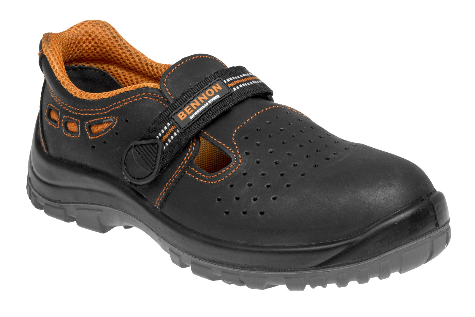 Bezpečnostné sandále Bennon Lux S1 - veľkosť: 46, farba: čierna