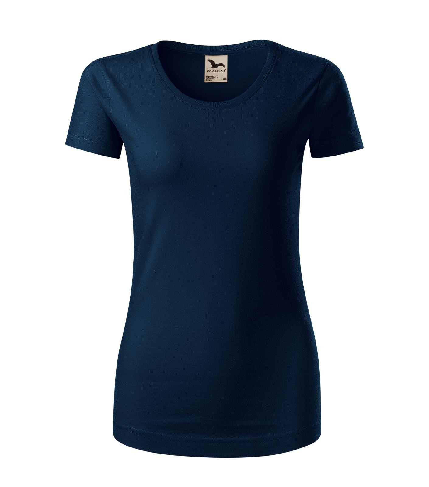 Dámske bavlnené tričko Malfini Origin 172 - veľkosť: XS, farba: tmavo modrá