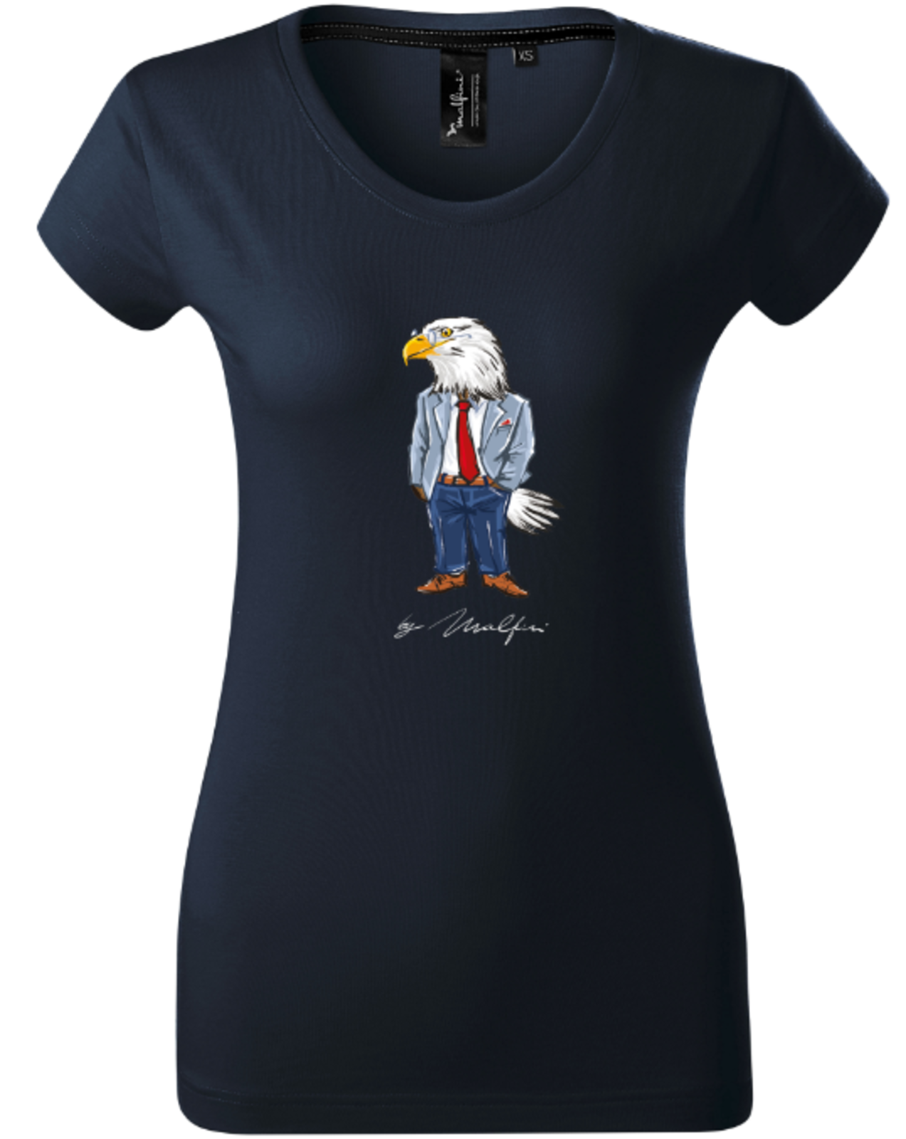 Dámske bavlnené tričko Malfini Premium Miss Malfini  - veľkosť: L, farba: modrá
