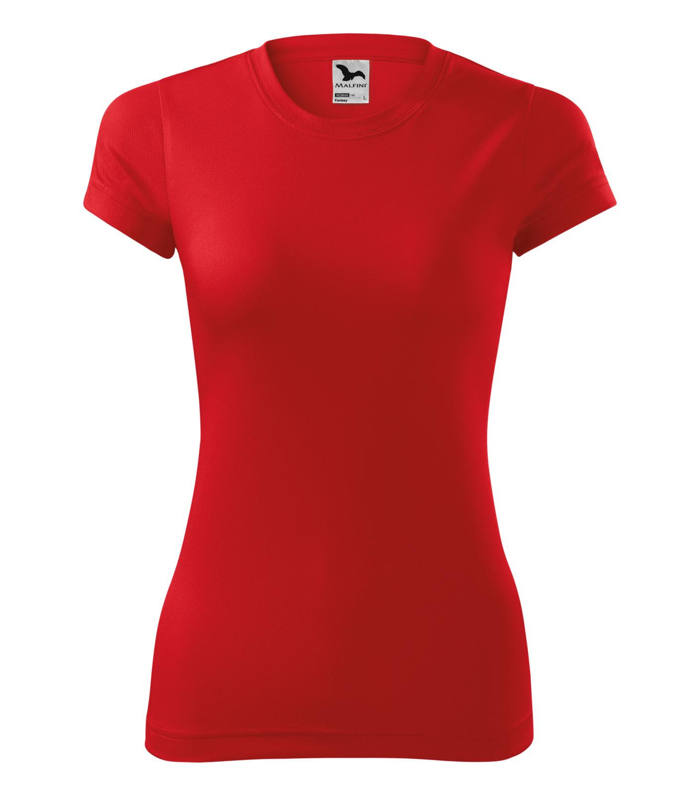 Dámske rýchloschnúce tričko Malfini Fantasy 140 - veľkosť: XXL, farba: červená