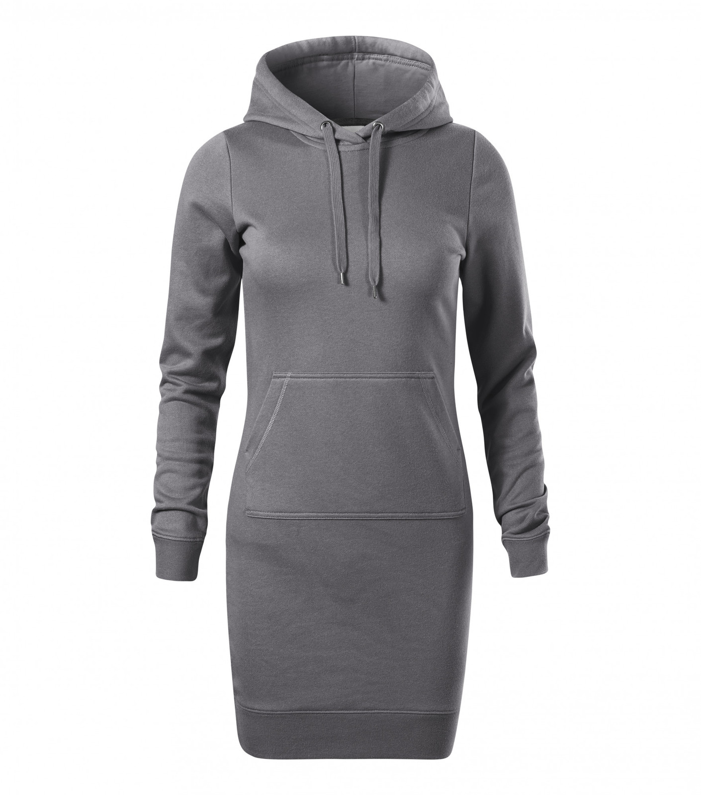 Dámske šaty Malfini Snap 419 - veľkosť: XL, farba: oceľovo sivá