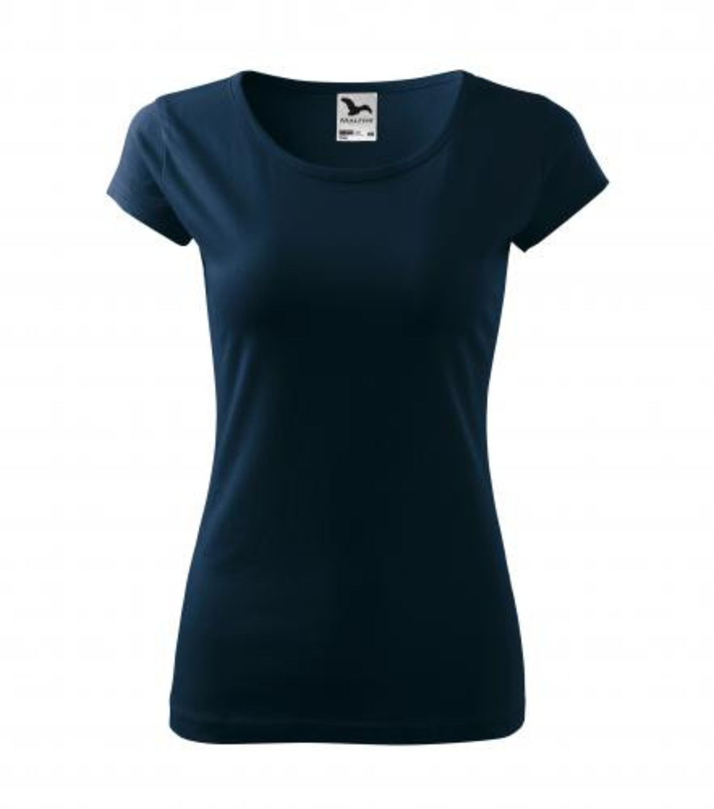Dámske bavlnené tričko Malfini Pure 122 - veľkosť: XXL, farba: tmavo modrá
