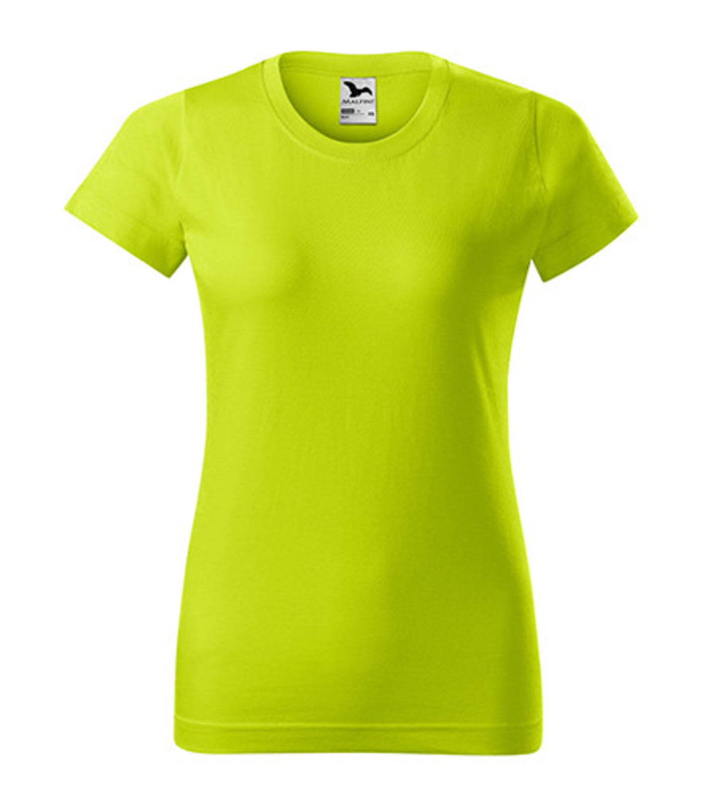 Dámske tričko Malfini Basic 134 - veľkosť: XS, farba: limetková
