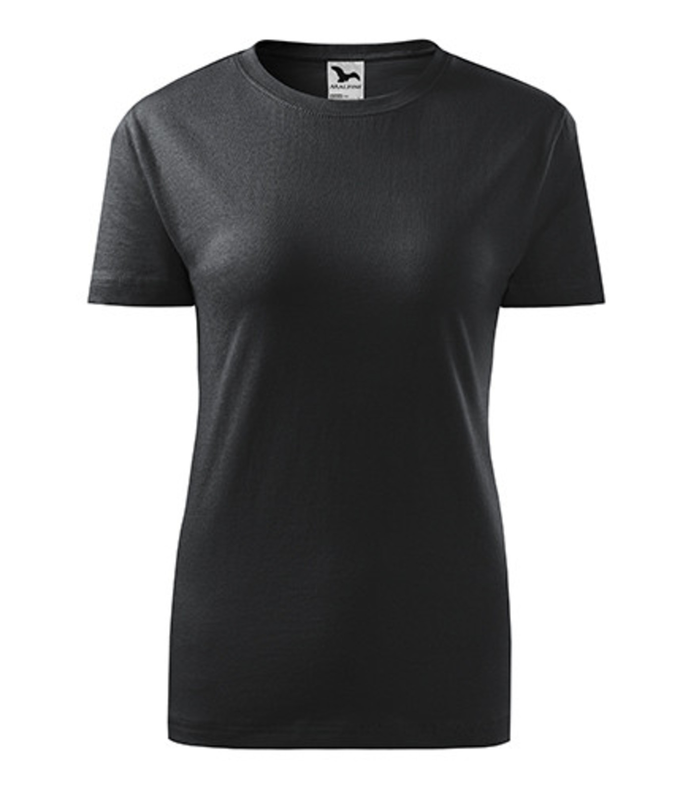 Dámske tričko Malfini Basic 134 - veľkosť: XS, farba: šedá ebony