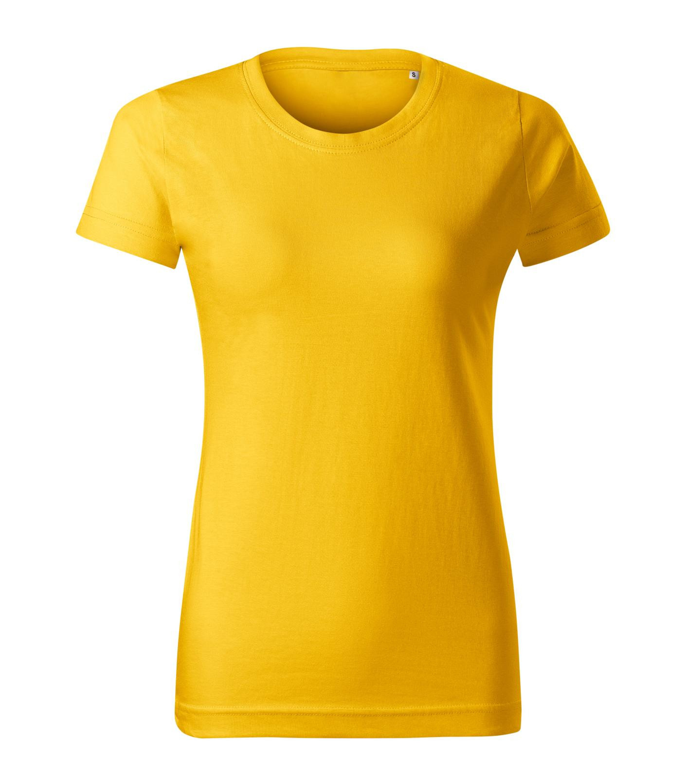 Dámske tričko Malini Basic Free F34 - veľkosť: L, farba: žltá