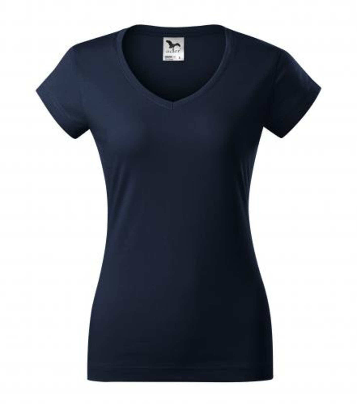 Dámske tričko s V výstrihom Adler Fit V-Neck 162 - veľkosť: XS, farba: tmavo modrá