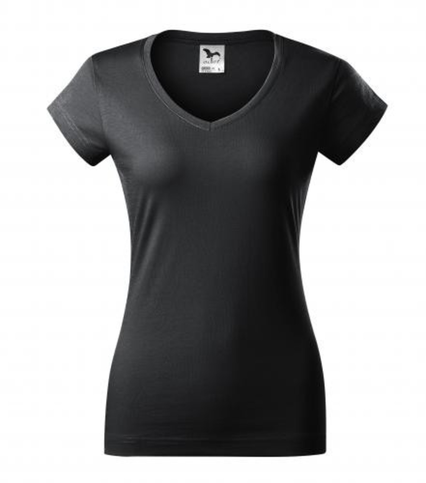 Dámske tričko s V výstrihom Adler Fit V-Neck 162 - veľkosť: S, farba: šedá ebony