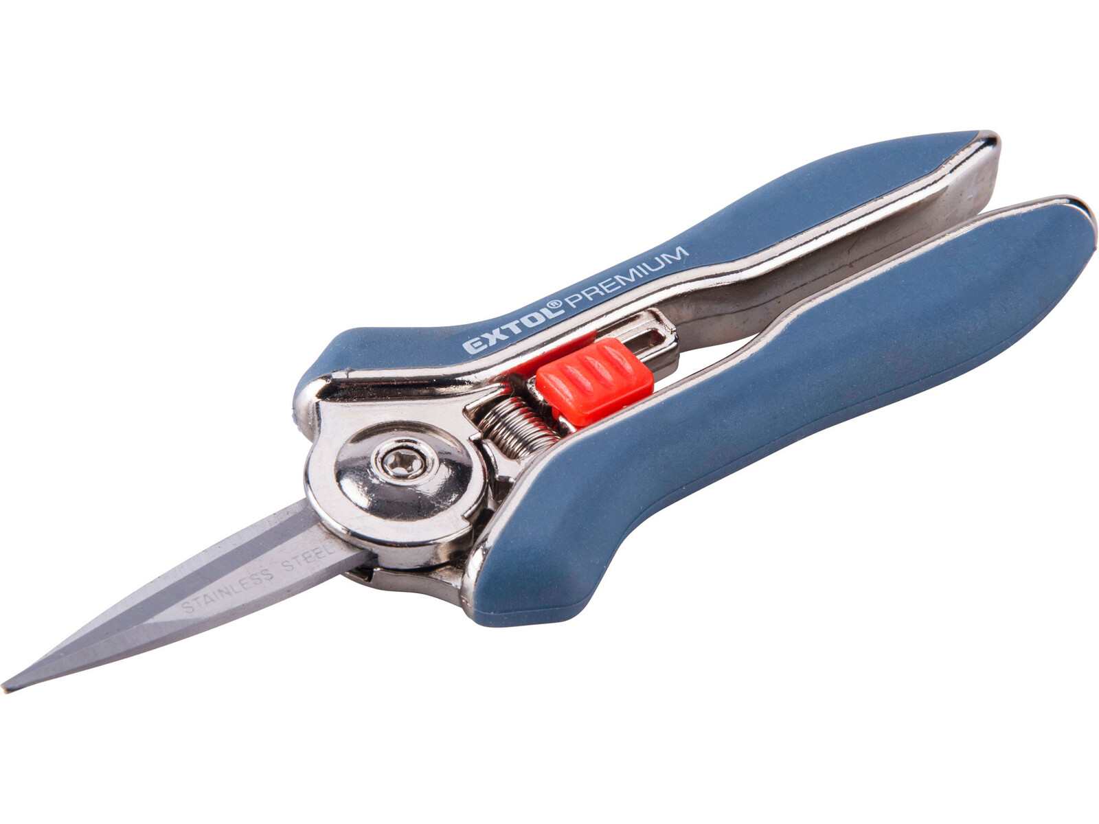 Extol Premium 8872115 nožnice záhradnícke krátke úzke, 153mm, max. prestrih priemer 6mm - farba: modrá