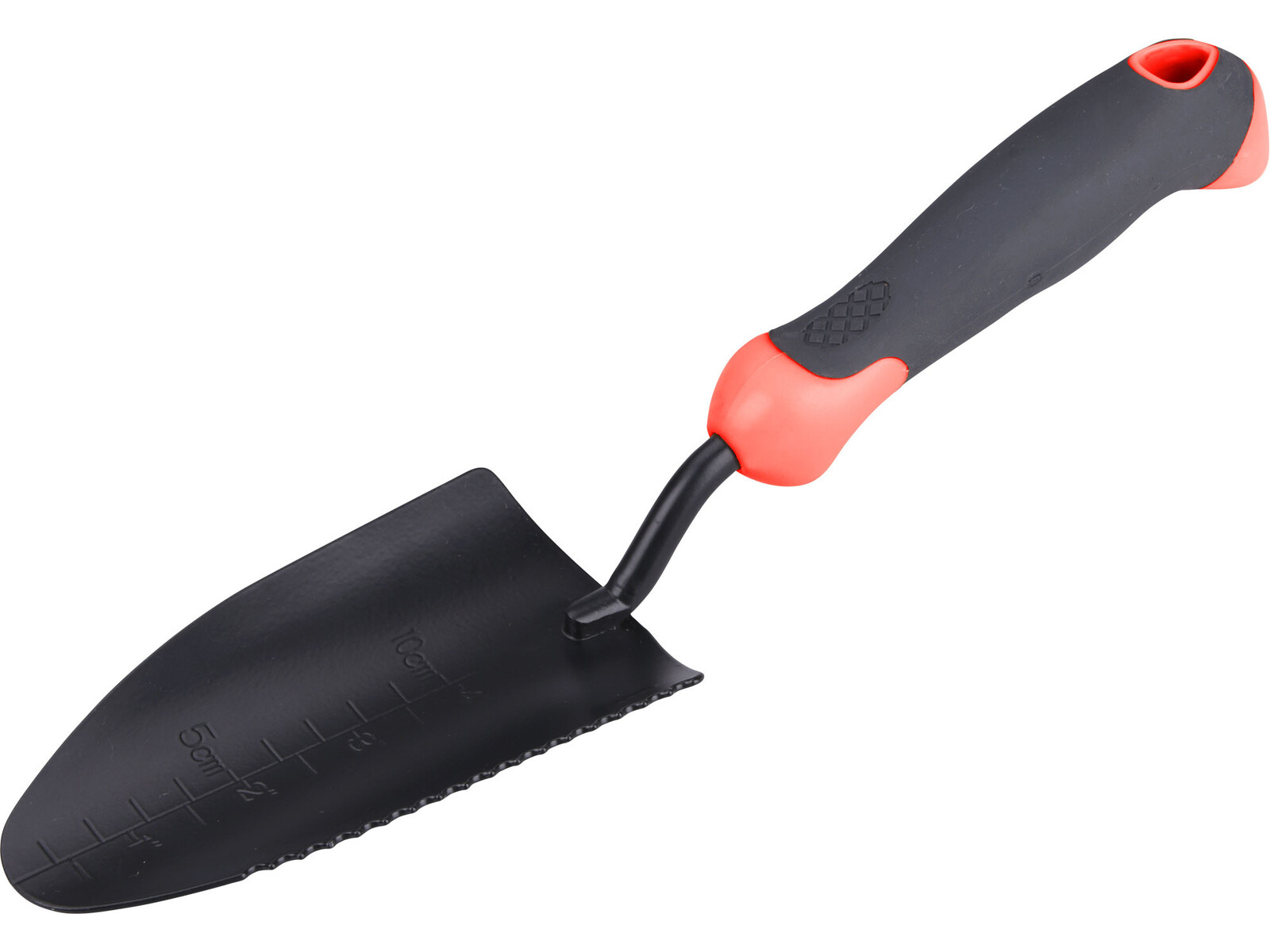 Extol Premium 8877040 záhradná lopatka široká s bočnými zúbkami, dĺžka 32cm - farba: čierna/červená