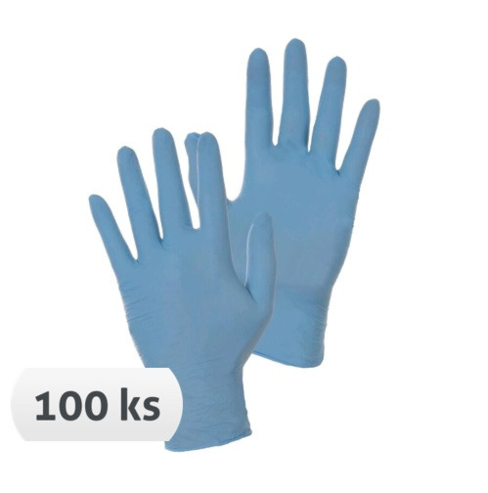 Jednorázové nitrilové rukavice CXS Stern 100 ks - veľkosť: 10/XL, farba: modrá