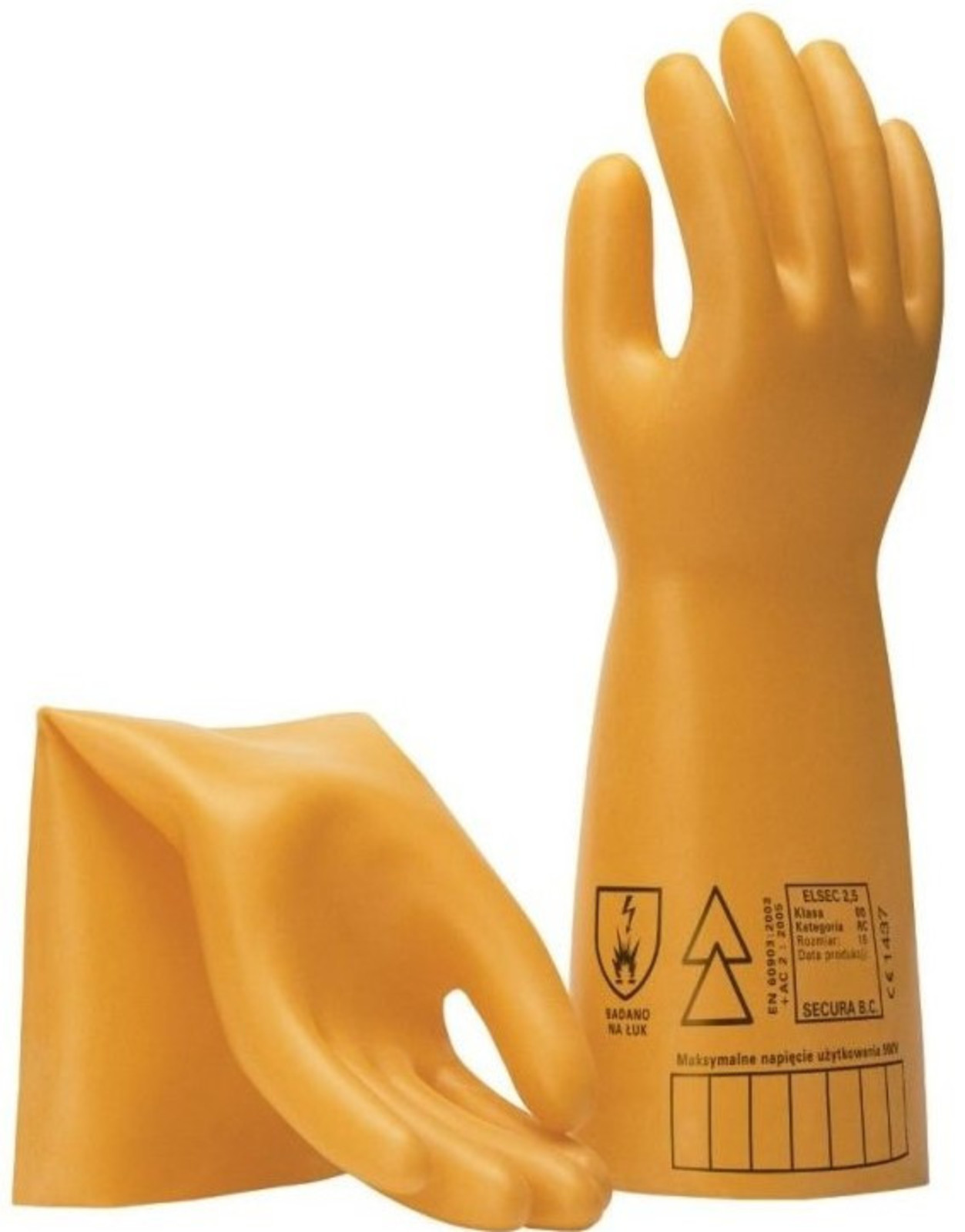 Dielektrické latexové rukavice Cerva Elsec 1kV AC - veľkosť: 12/XXXL