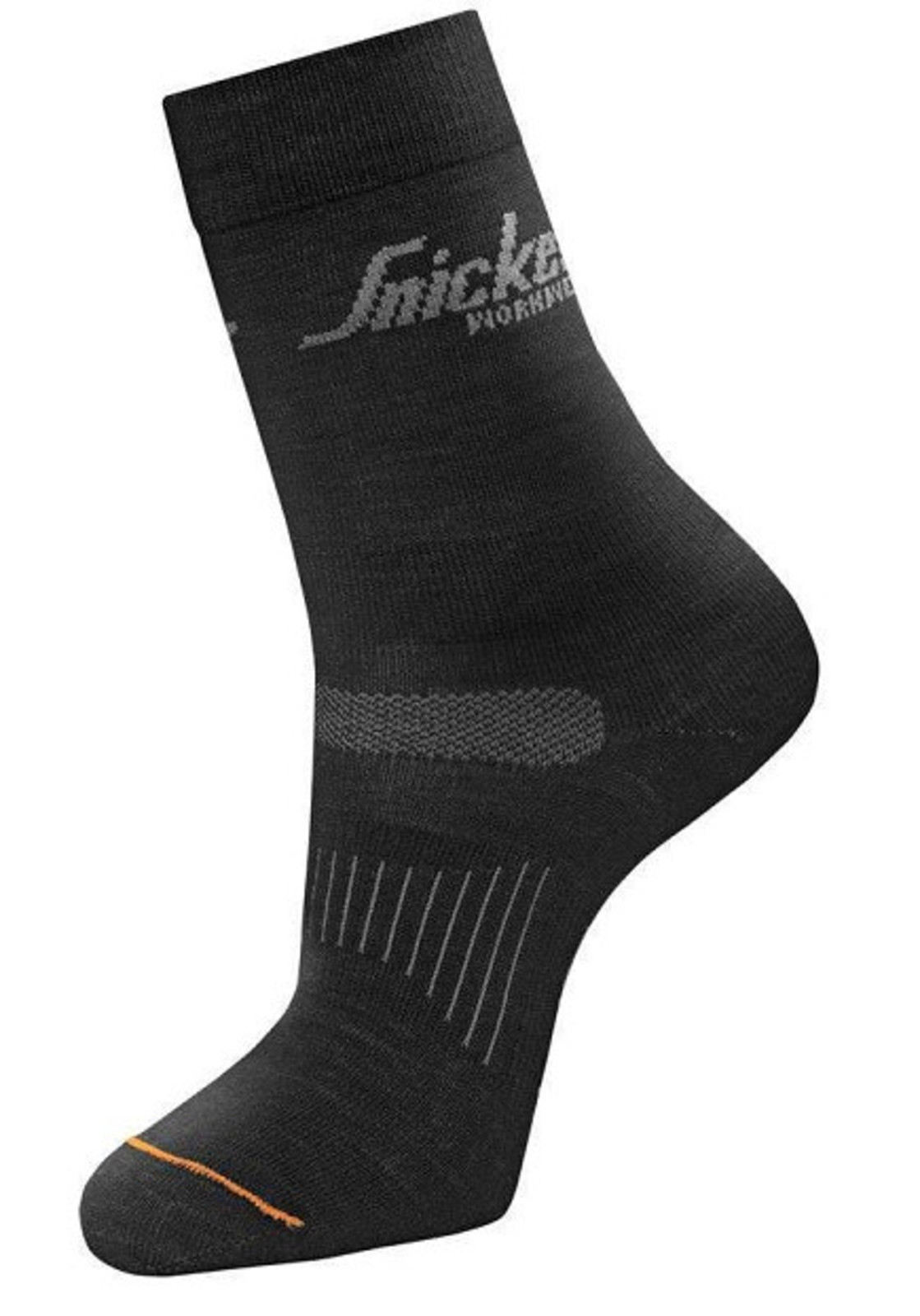 Merino ponožky Snickers ® AllroundWork 2-balenie - veľkosť: 45-48, farba: čierna
