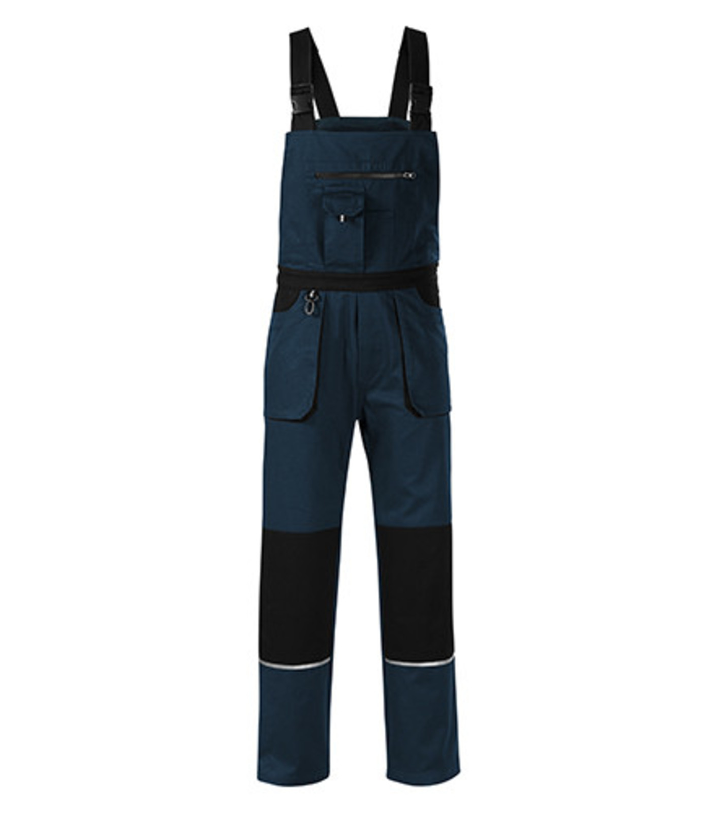 Montérkové nohavice s náprsenkou Adler Woody W02 - veľkosť: 56-58, farba: tmavo modrá