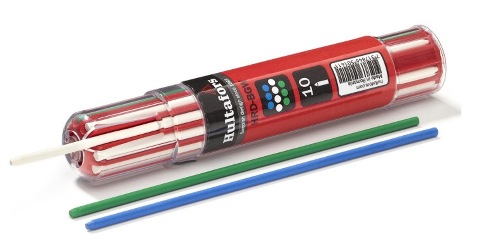 Náplň k mechanickej ceruzke Hultafors Dry Marker grafit  - farba: zelená/biela