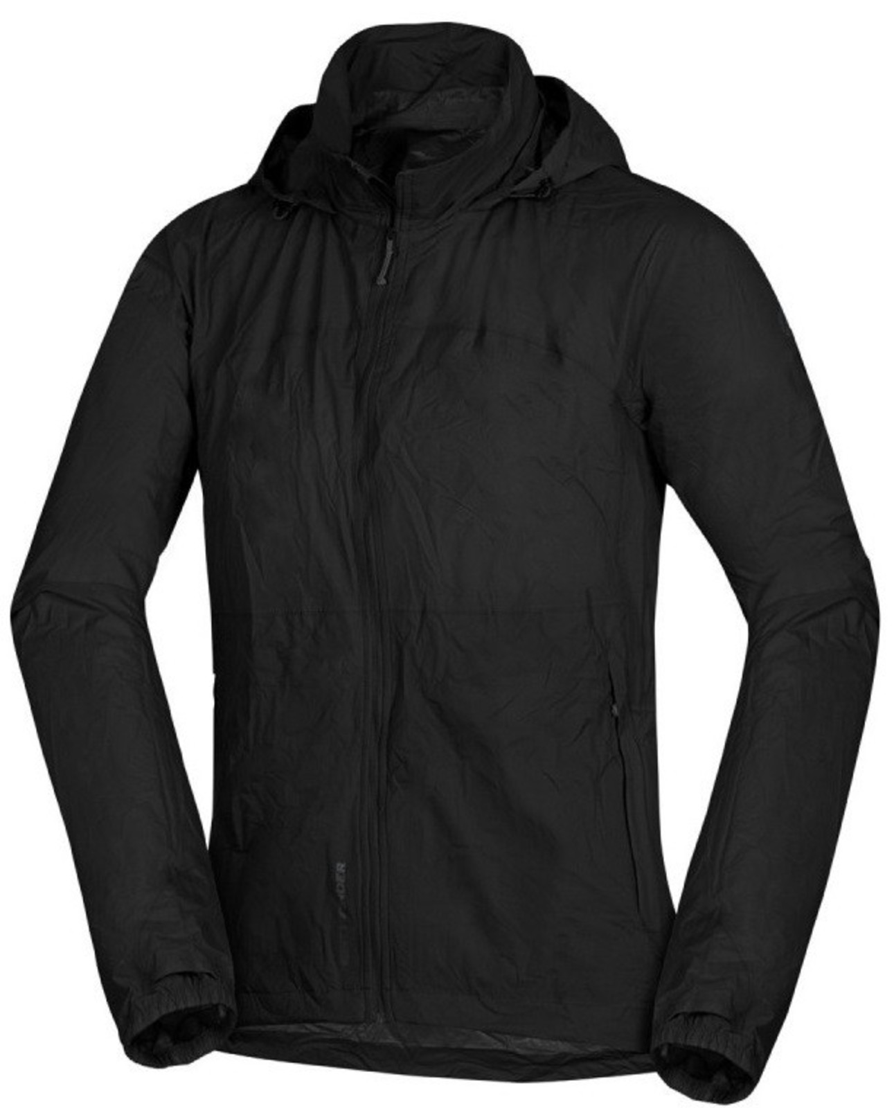 Nepremokavá bunda Northfinder Northkit zbaliteľná do vrecúška  - veľkosť: S, farba: čierna