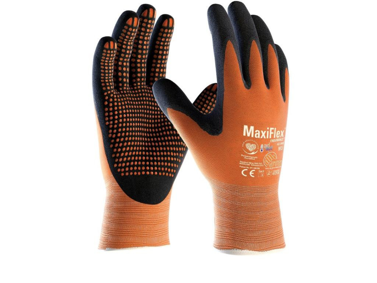 Nitrilové pracovné rukavice ATG MaxiFlex Endurance 42-848 - veľkosť: 11/XXL, farba: oranžová