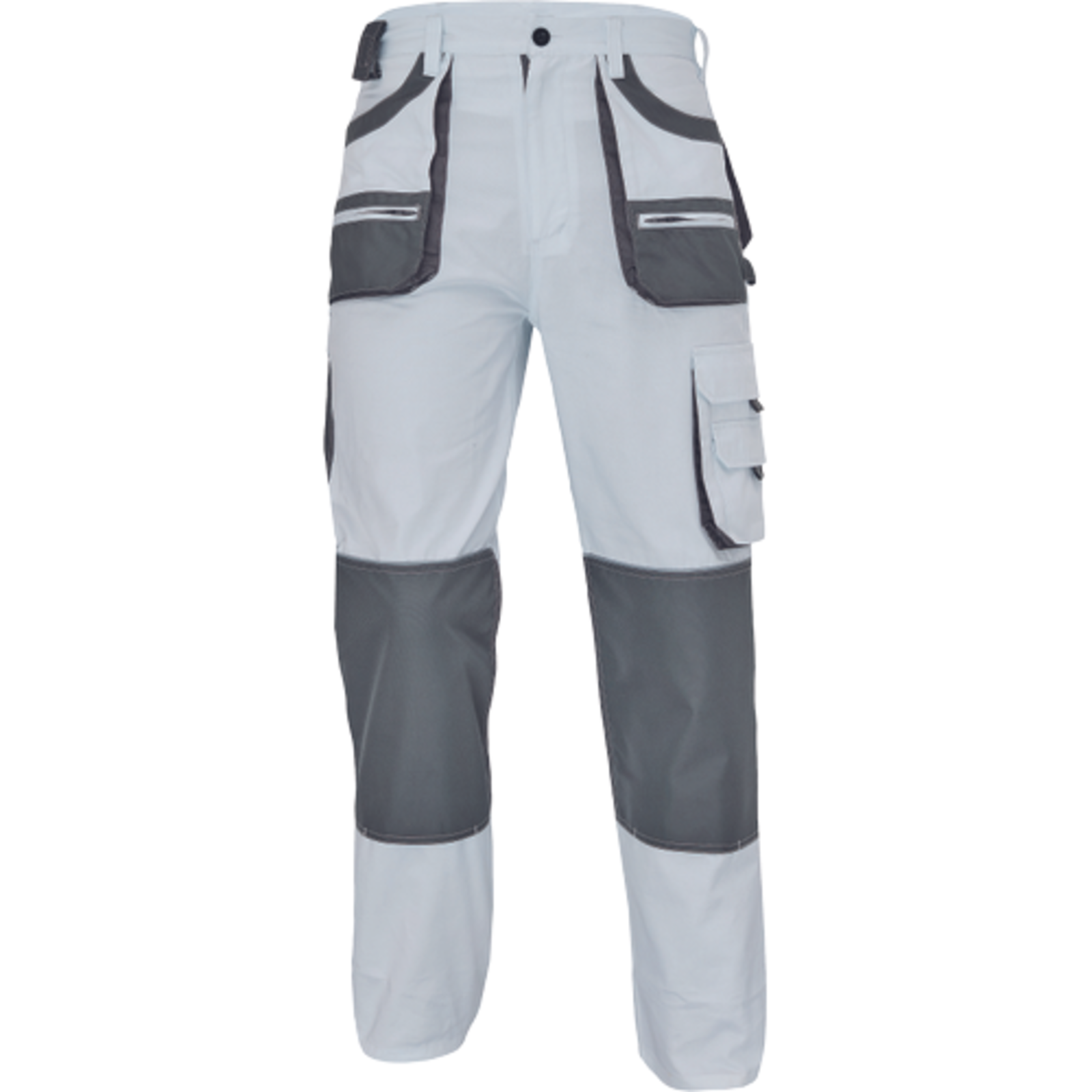 Odolné pracovné nohavice Cerva FF Hans - veľkosť: 54, farba: biela/sivá