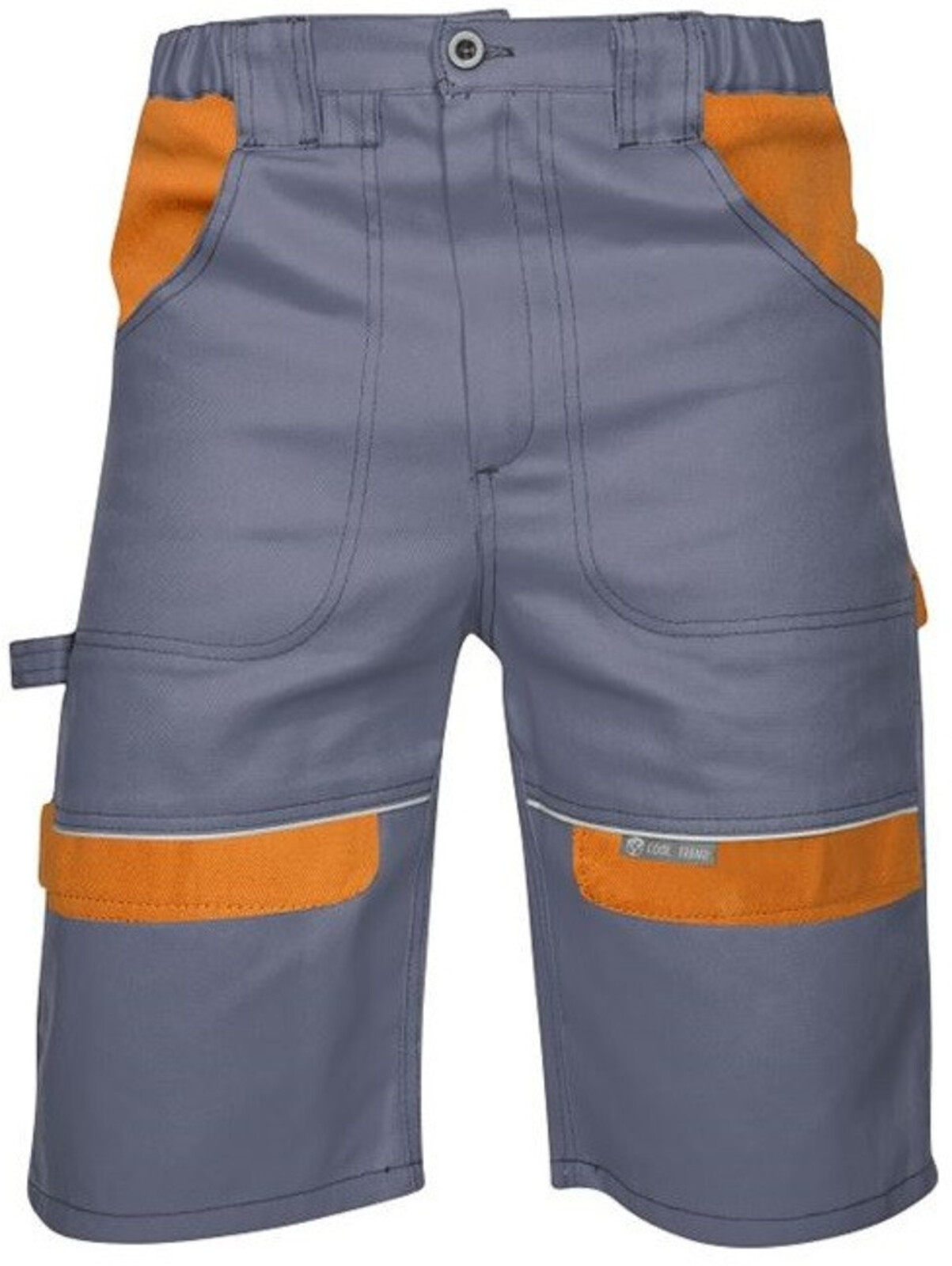 Pánske montérkové šortky Ardon Cool Trend - veľkosť: 60, farba: svetlo sivá/ oranžová