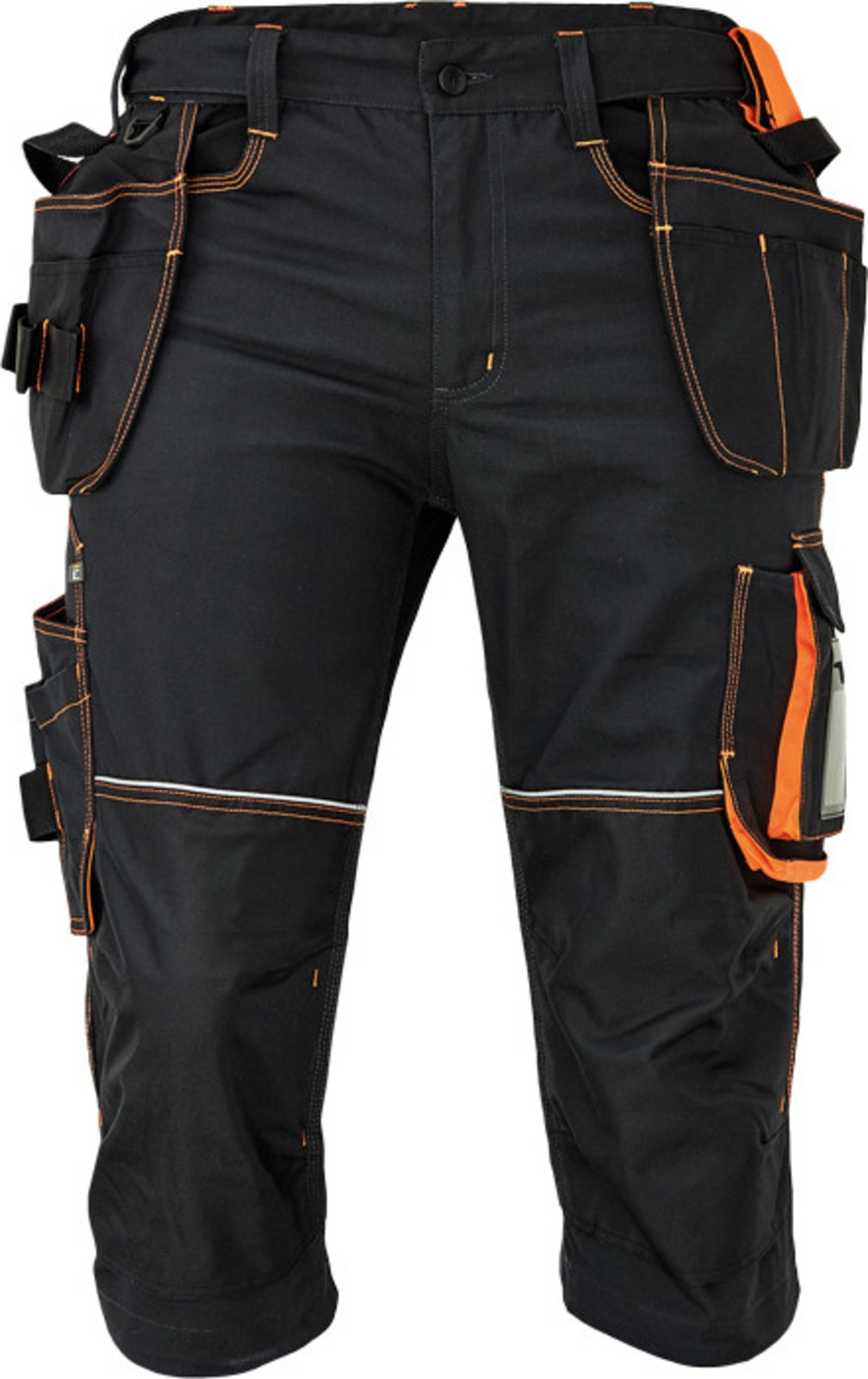 Pánske pracovné 3/4 nohavice Cerva Knoxfield 320 - veľkosť: 54, farba: antracit/oranžová