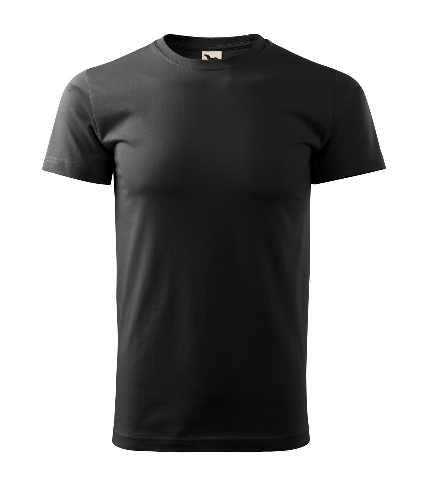 Pánske tričko Basic Recycled GRS 829 - veľkosť: 5XL, farba: čierna