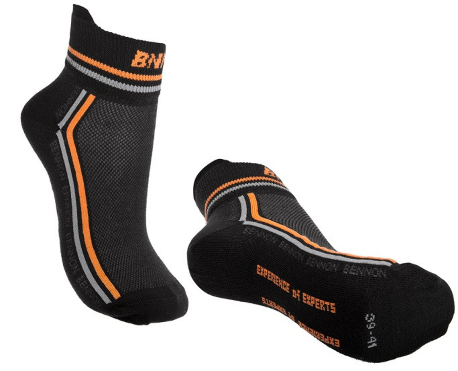 Ponožky Bennon Trek summer krátke - veľkosť: 48-49, farba: čierna