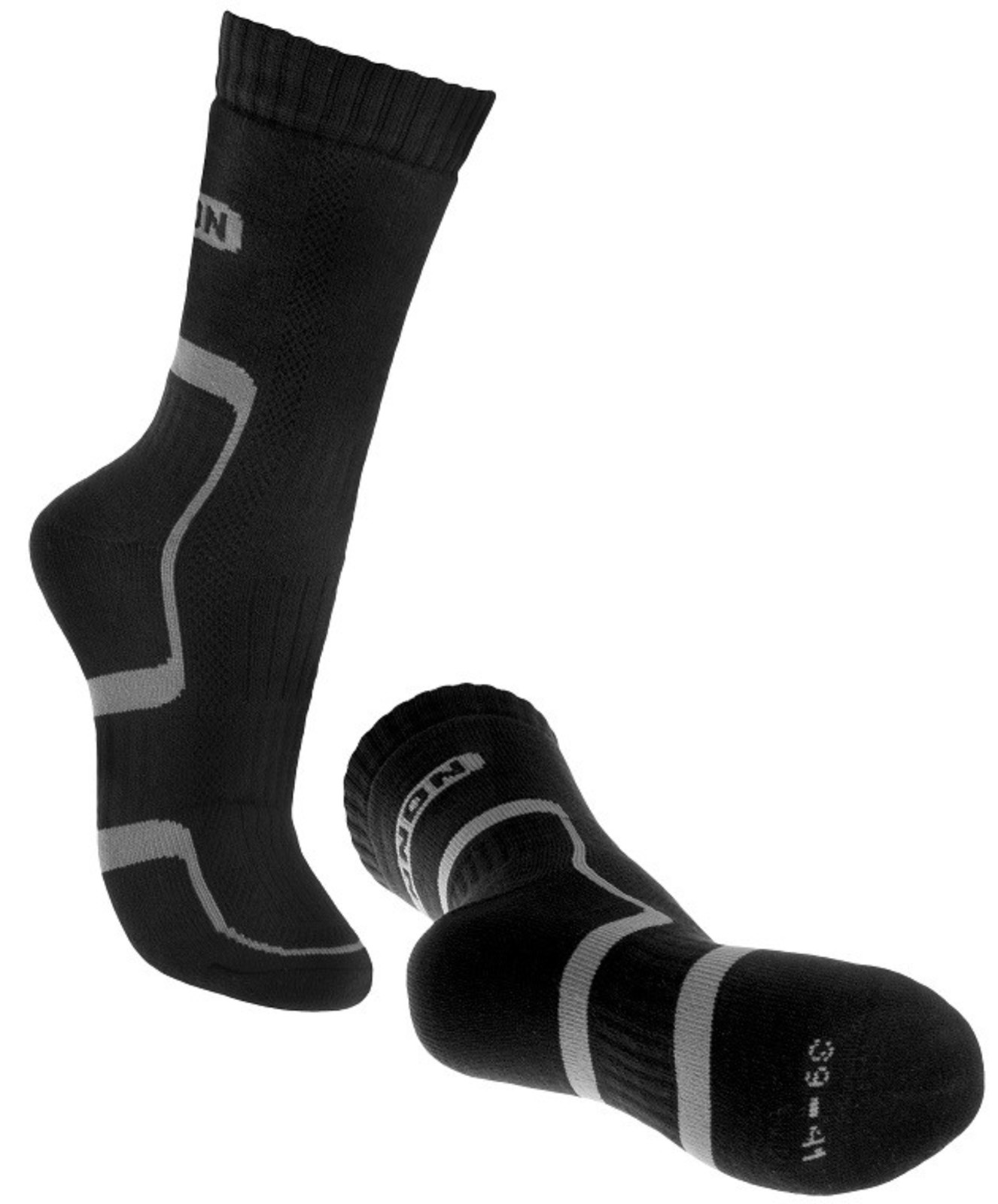 Ponožky Bennon Trek  - veľkosť: 42-44, farba: sivá/čierna