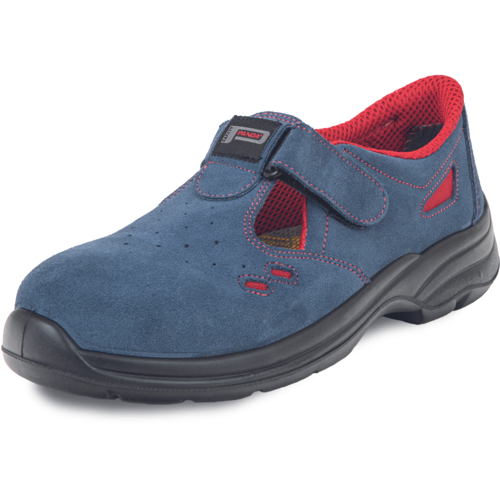 Pracovné bezpečnostné sandále Panda Ringo MF S1 SRC - veľkosť: 40, farba: modrá/červená