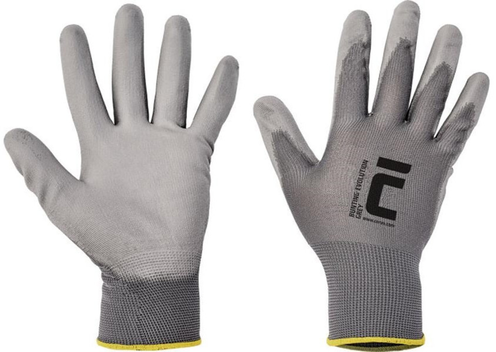 Pracovné rukavice Bunting Grey Evolution šedé - veľkosť: 6/XS