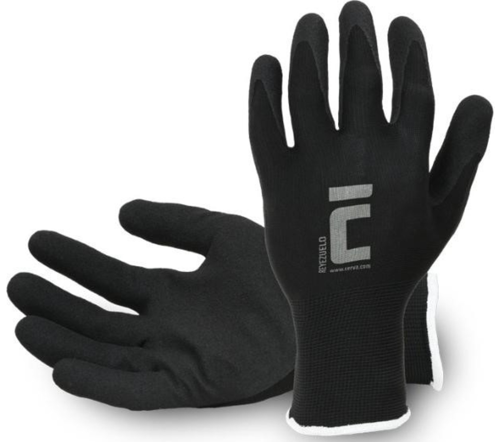 Pracovné rukavice Cerva Reyezuelo - veľkosť: 7/S, farba: čierna