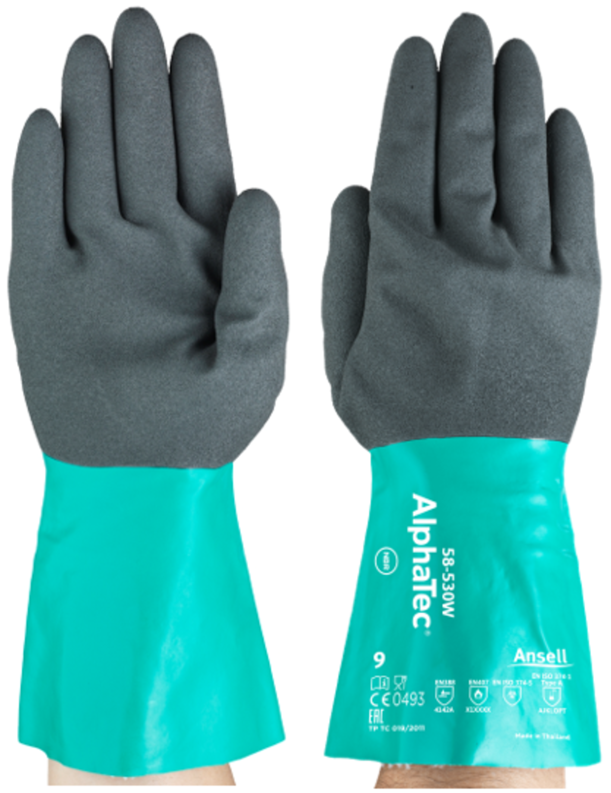 Protichemické rukavice 58-530 AlphaTec - veľkosť: 9/L