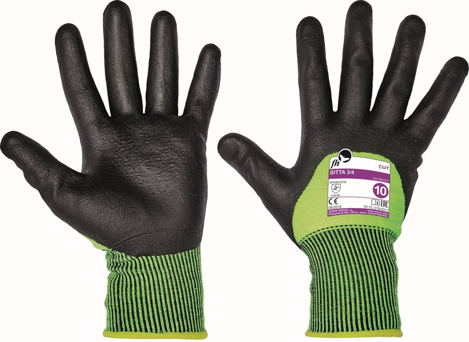 Protiporézne rukavice Sitta 3/4 - veľkosť: 6/XS