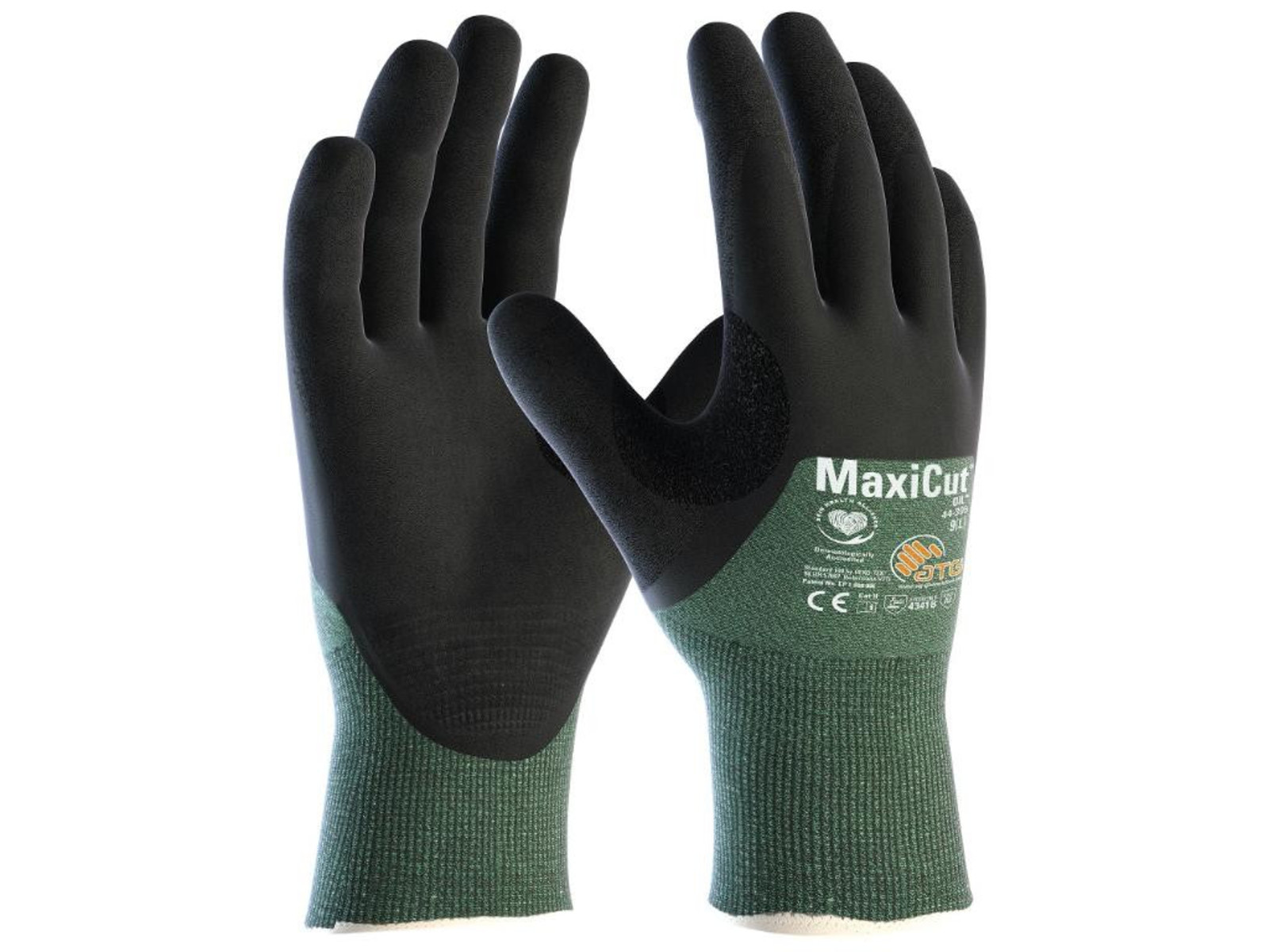 Protirezné rukavice ATG MaxiCut Oil 44-305 - veľkosť: 6/XS, farba: zelená