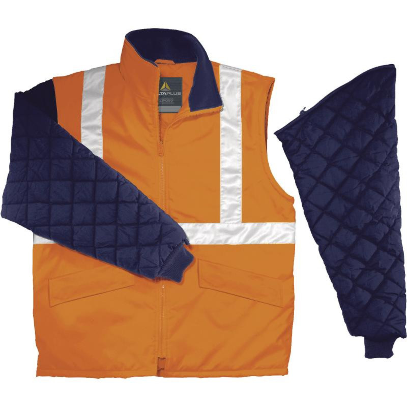 Reflexná pracovná bunda Freeway HV - veľkosť: XXL, farba: fluorescenčno oranžová