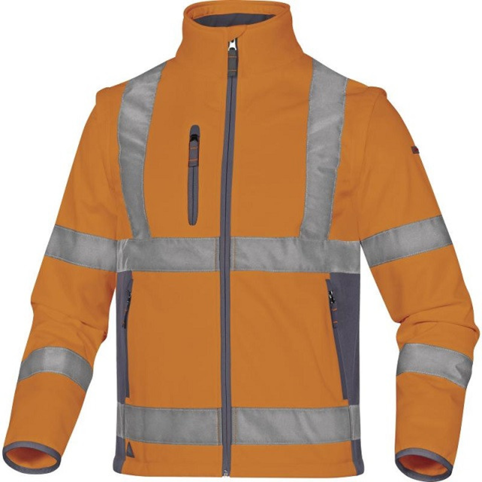 Reflexná softshellová bunda a vesta 2v1 Delta Plus Moonlight2 - veľkosť: XXL, farba: fluorescenčno oranžová