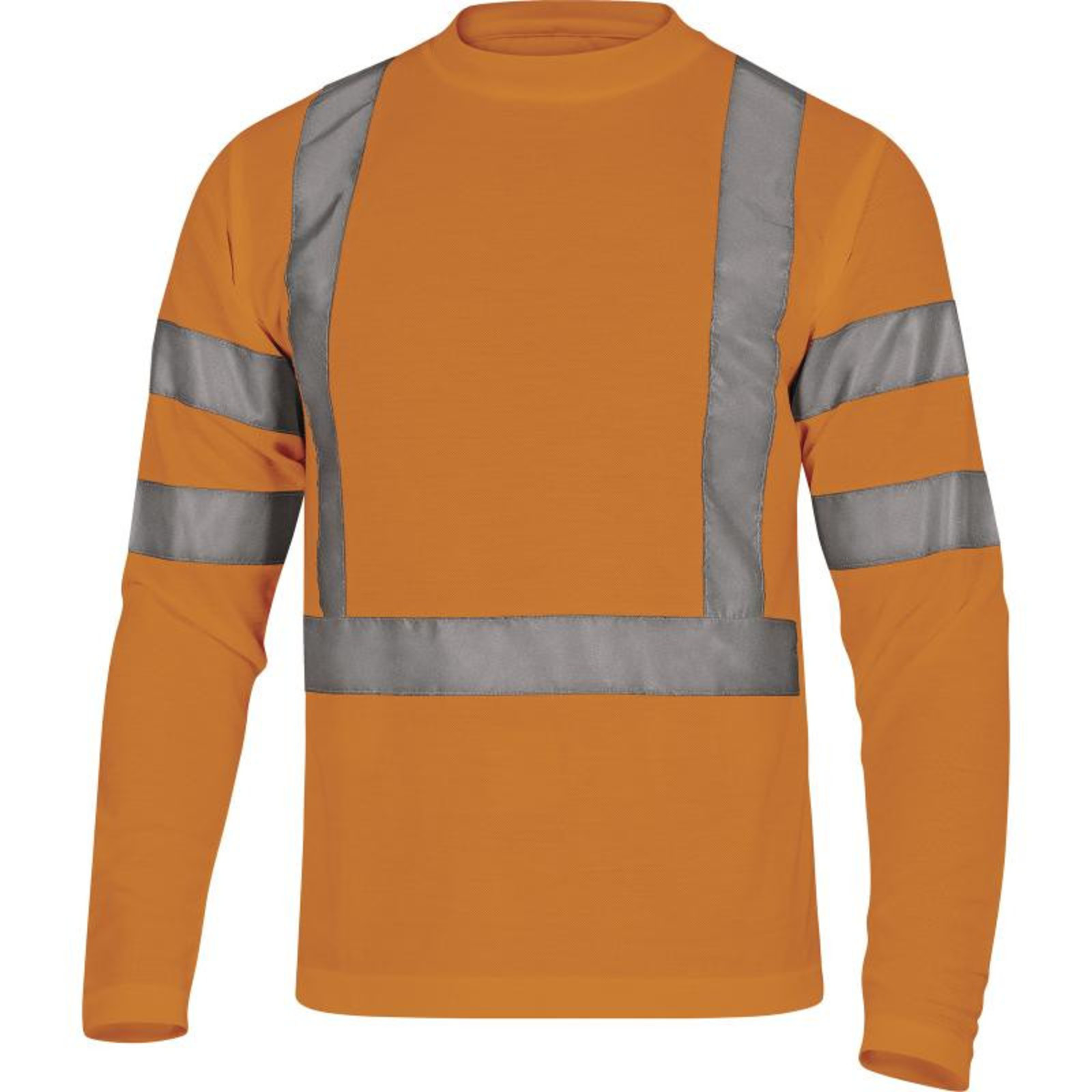 Reflexné tričko s dlhým rukávom Star - veľkosť: 3XL, farba: fluorescenčno oranžová