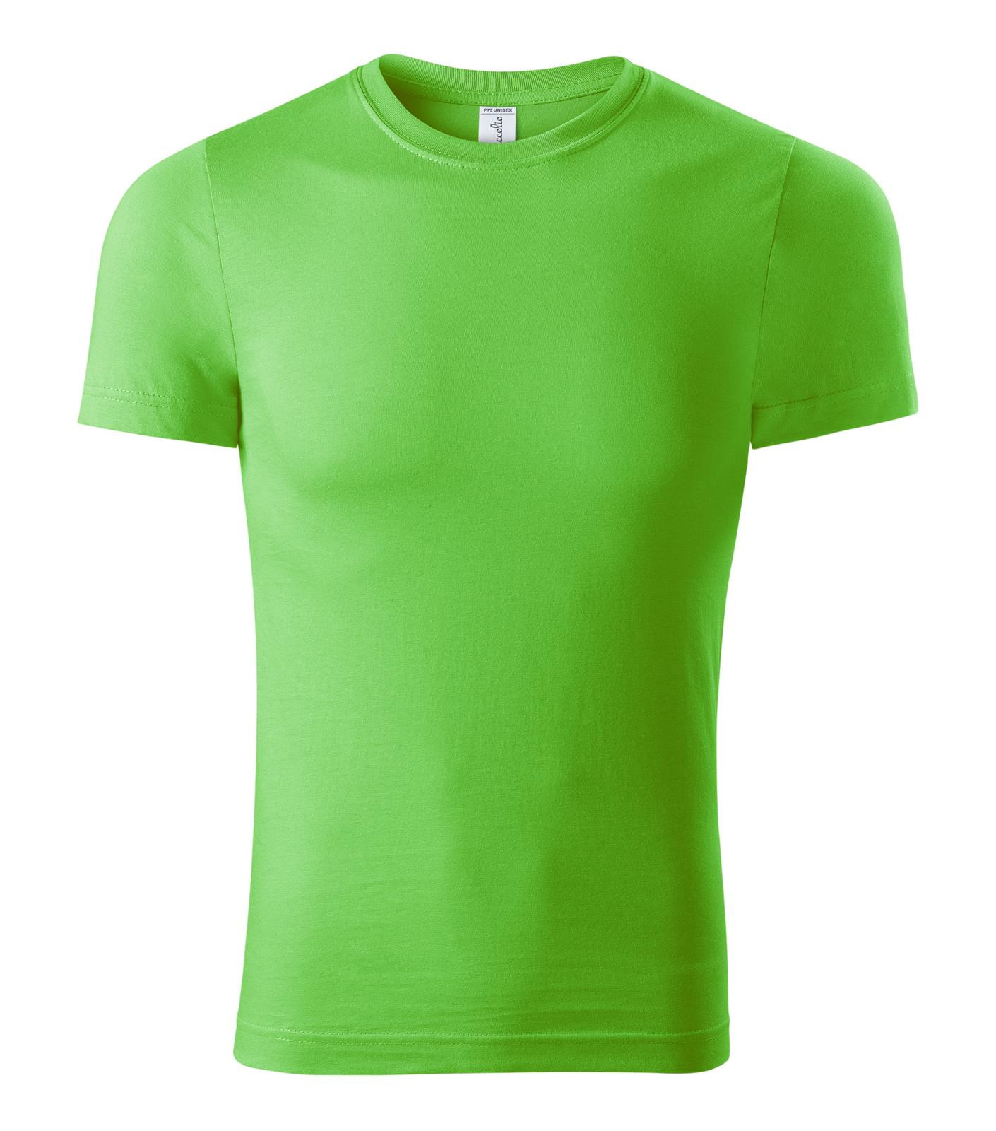 Unisex tričko Piccolio Paint P73 - veľkosť: 4XL, farba: zelené jablko
