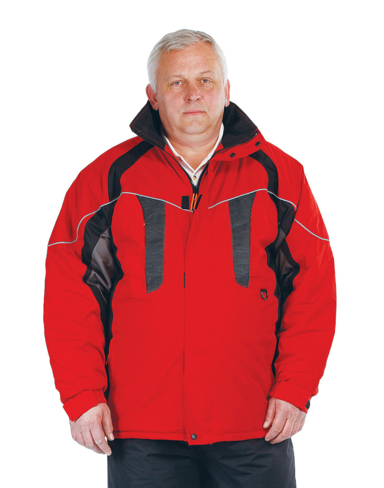 Zimná nepremokavá bunda Nyala pánska - veľkosť: L, farba: červená