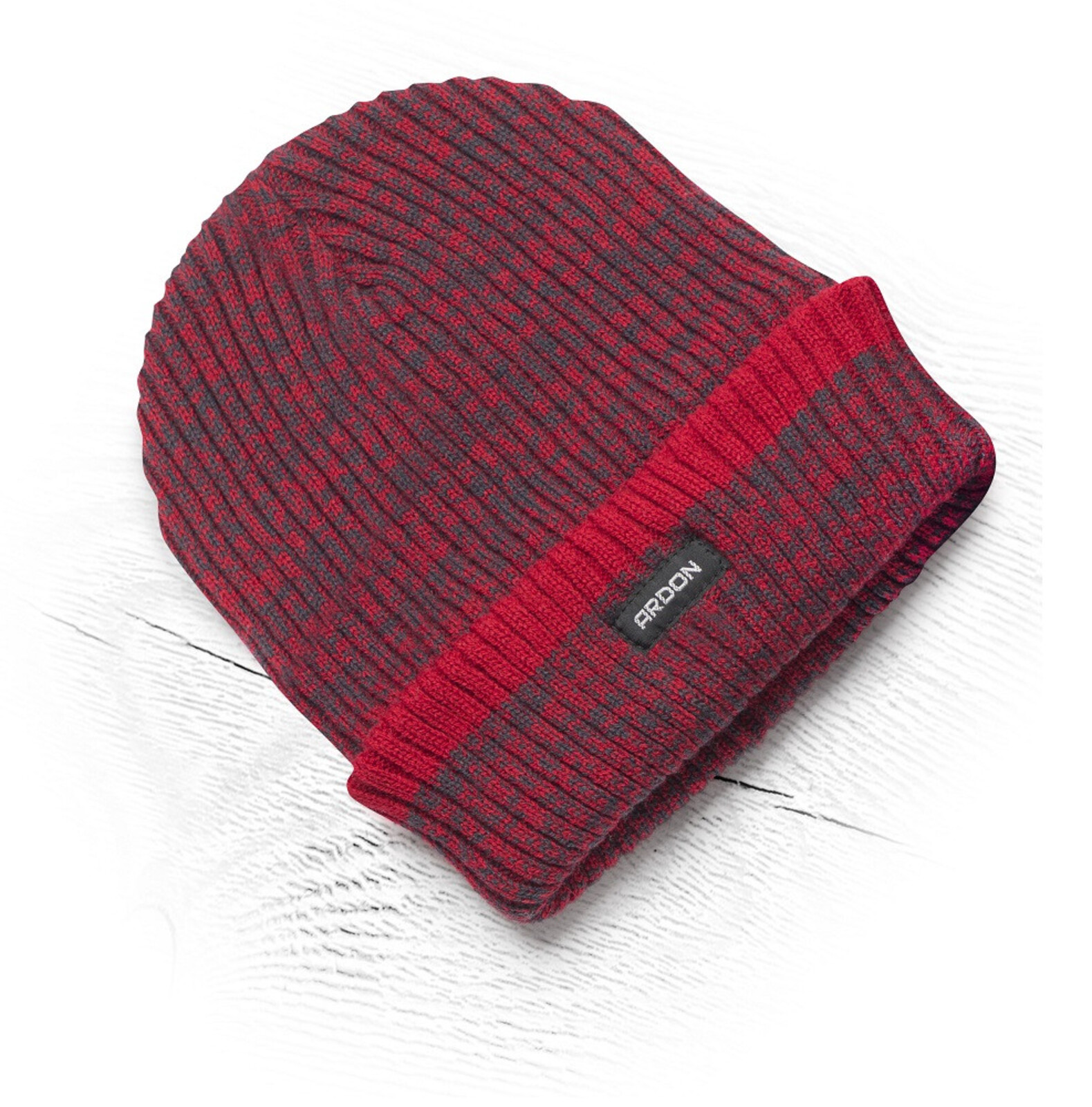 Zimná pletená čiapka s flísovou podšívkou Ardon Vision Neo - veľkosť: UNI, farba: červená