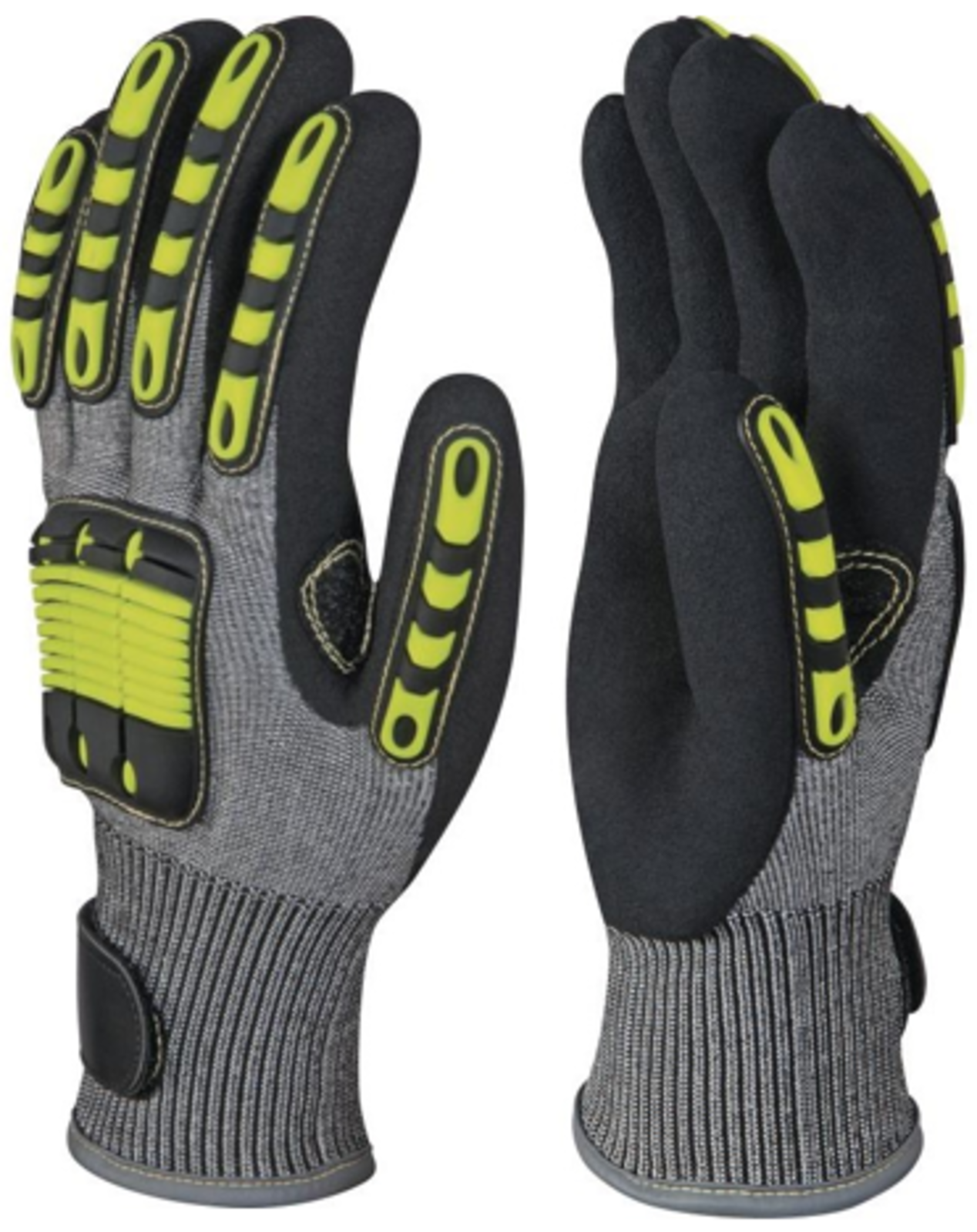 Zimné pracovné rukavice Delta Plus Eos Nocut VV913 - veľkosť: 11/XXL, farba: sivá/žltá