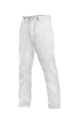 Pánske biele bavlnené nohavice Artur