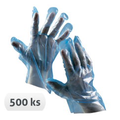 Jednorazové rukavice Duck blue polyetylénové  500 ks