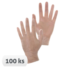 Jednorazové vinylové rukavice CXS Mose 100 ks