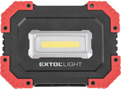 Extol Light 43272 LED reflektor, USB nabíjanie s powerbankou, 10W, 1000lm, Li-ion, IP54
