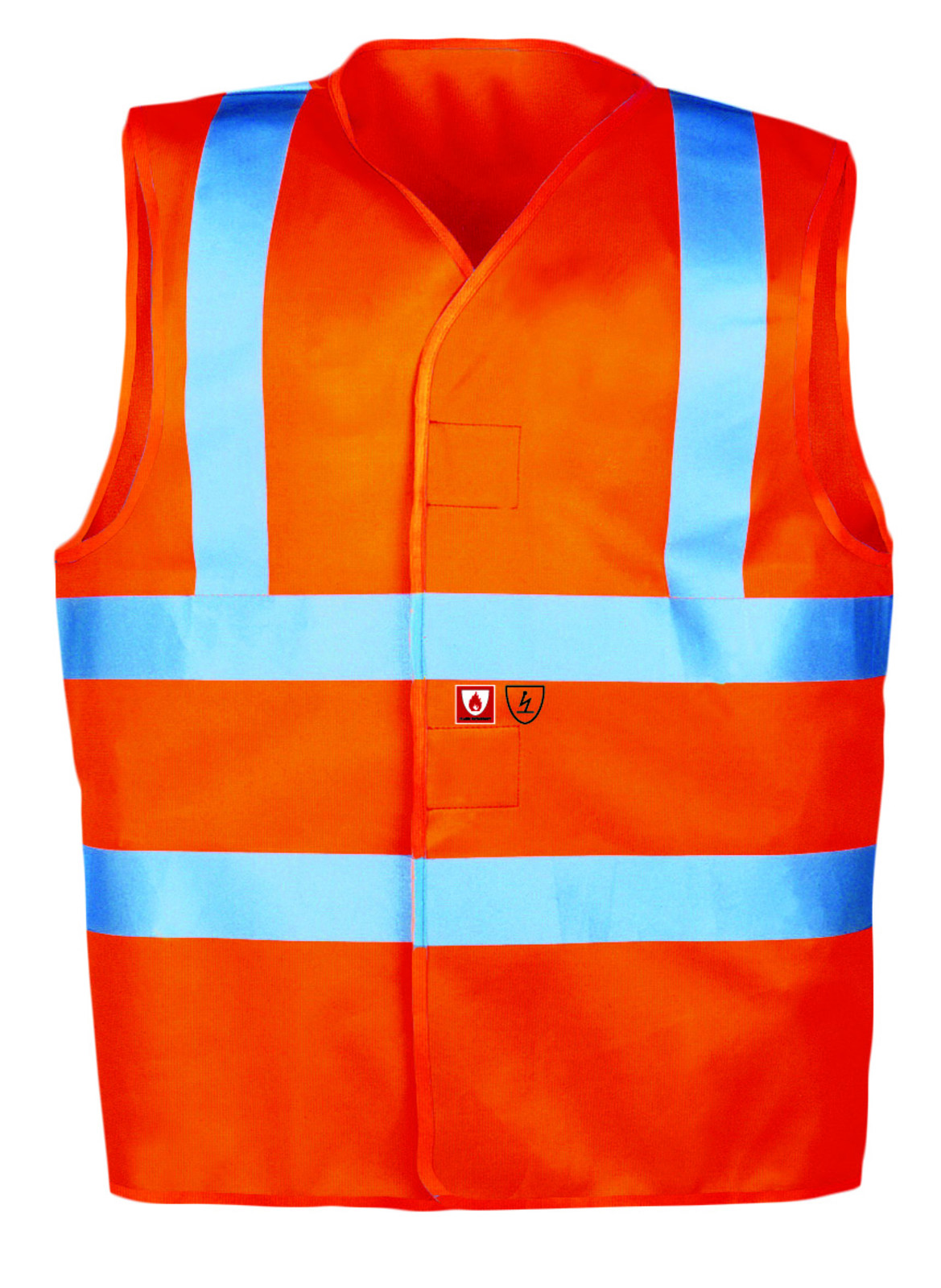 Antistatická reflexná vesta Hellisan 307A - veľkosť: XXL, farba: oranžová