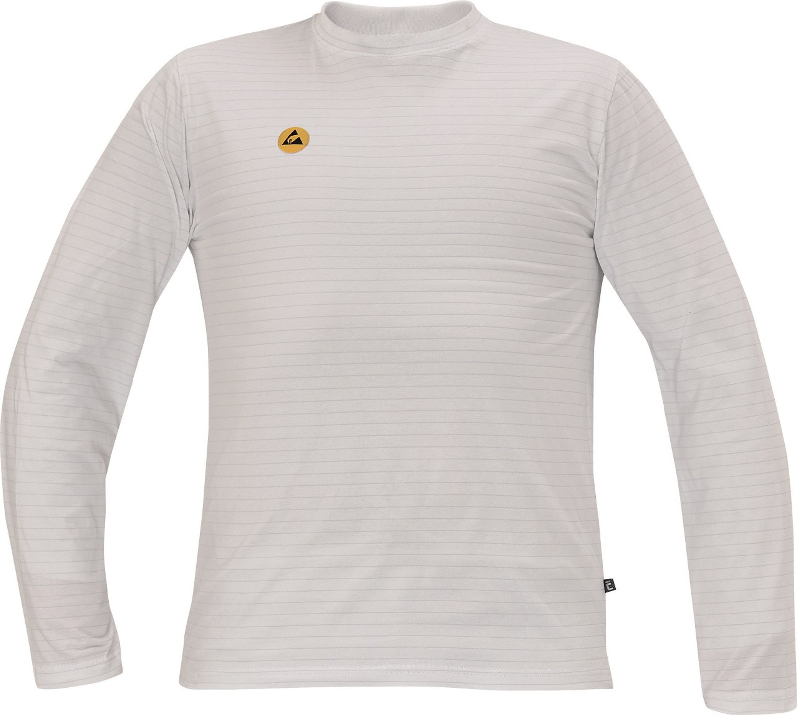Antistatické ESD tričko Cerva Noyo s dlhými rukávmi - veľkosť: L, farba: biela