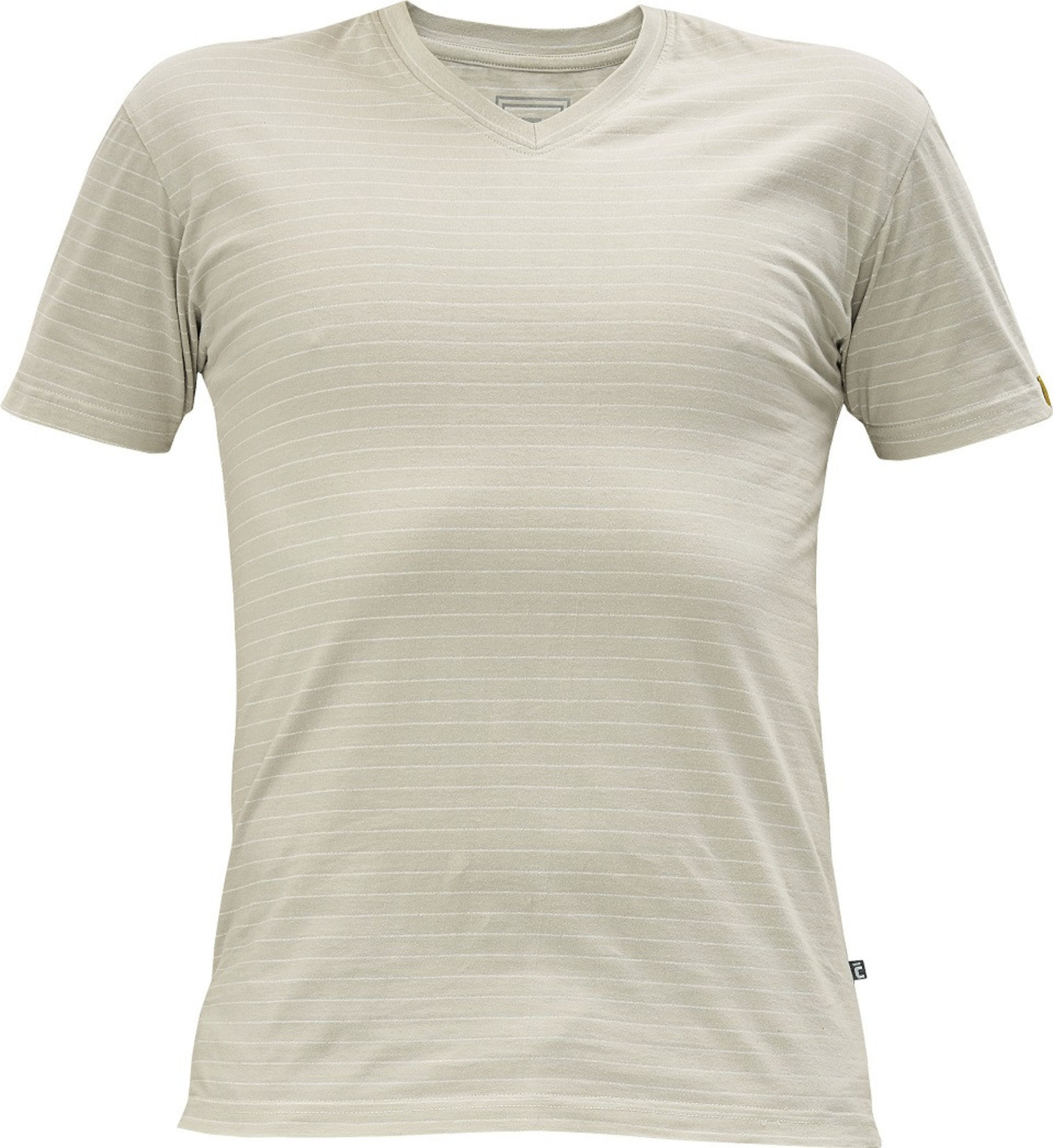 Antistatické ESD tričko Cerva Noyo s V-výstrihom - veľkosť: L, farba: sivá
