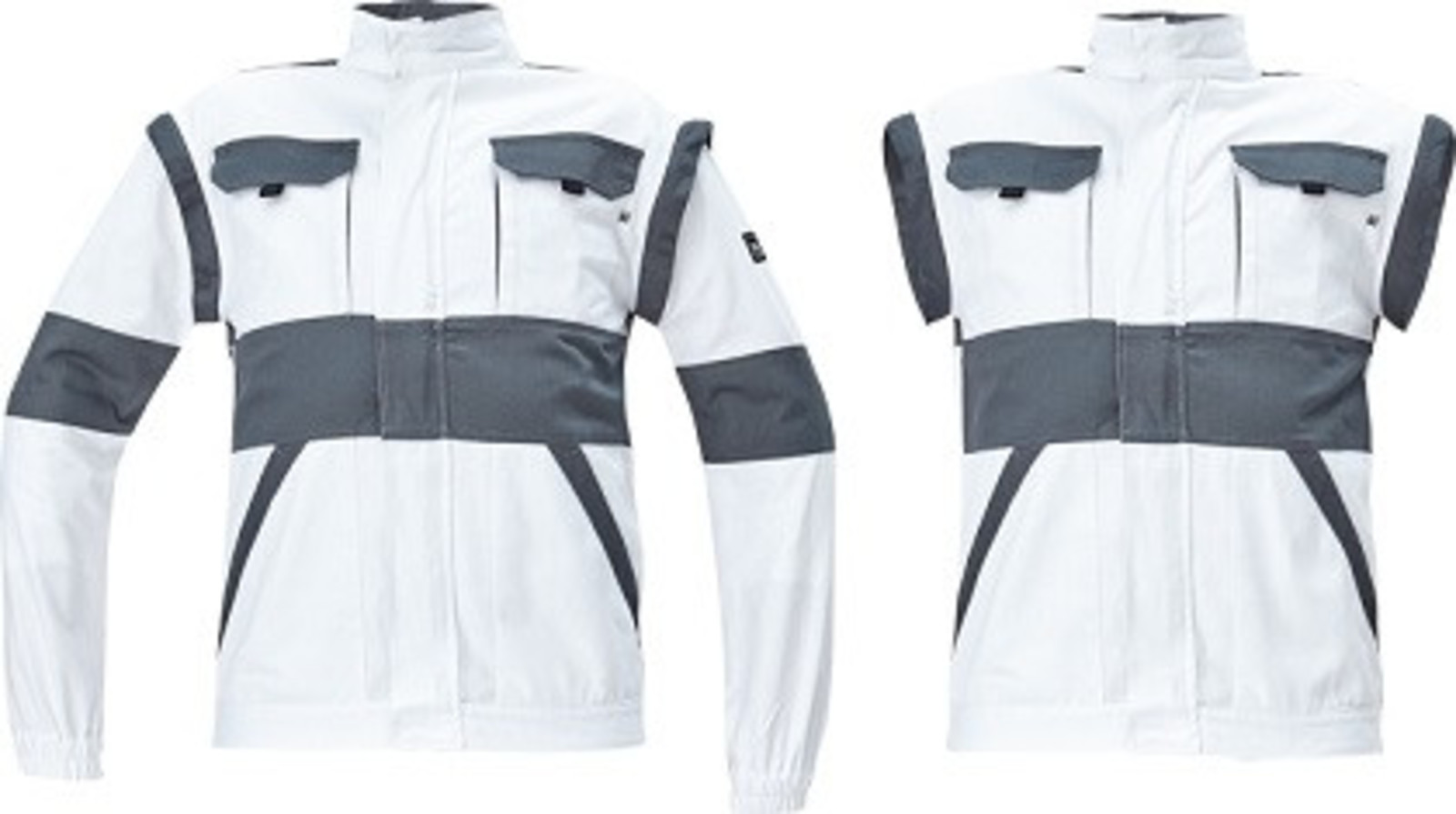 Bavlnená montérková bunda a vesta Cerva Max Neo 2v1 - veľkosť: 68, farba: biela