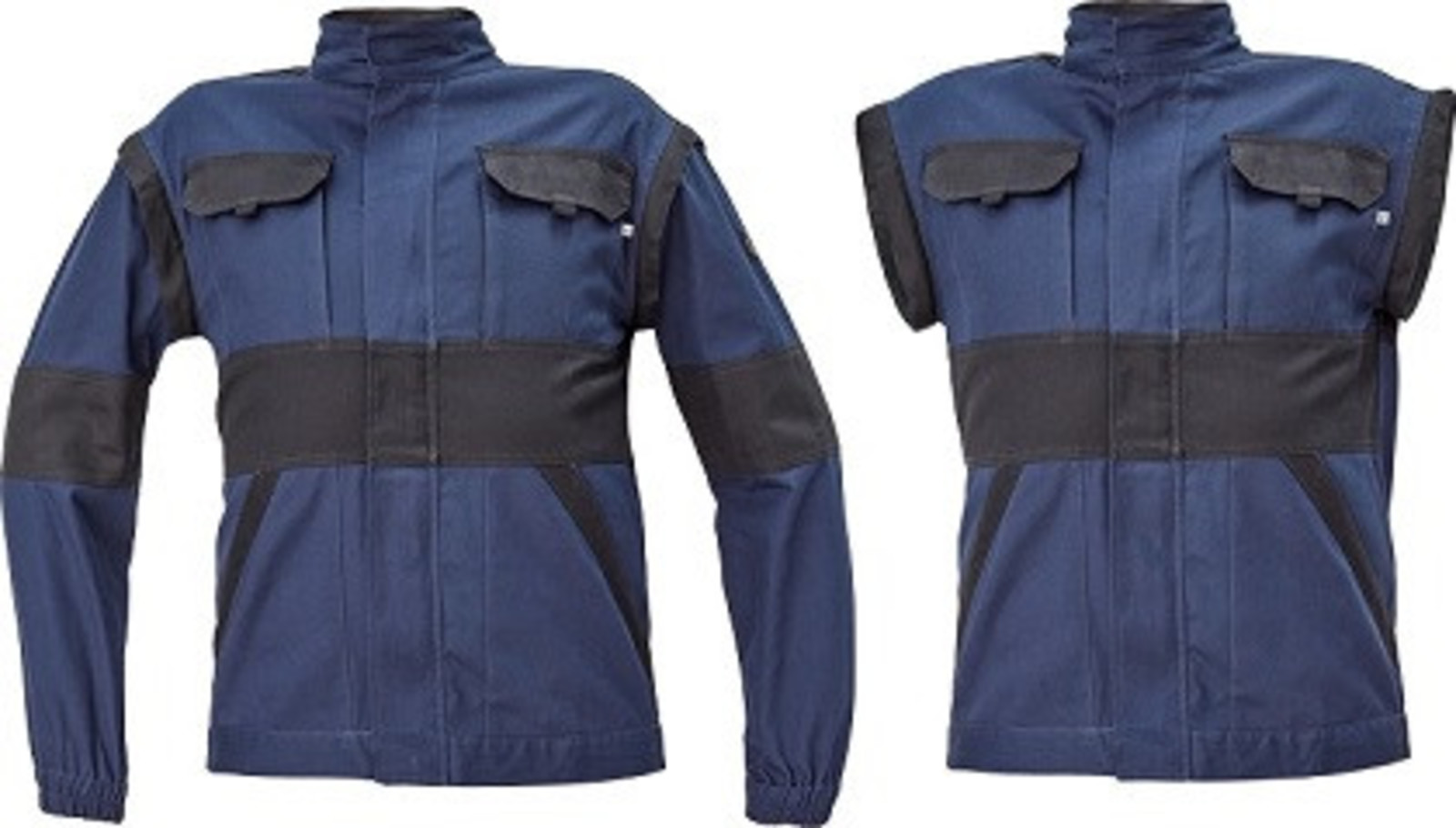 Bavlnená montérková bunda a vesta Cerva Max Neo 2v1 - veľkosť: 64, farba: navy